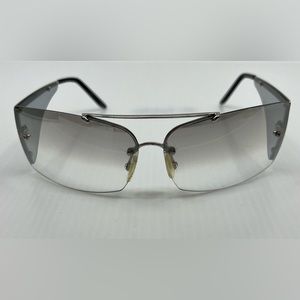 Fendi FS261 Silvercloud Frameless F-Motif Sunglasses